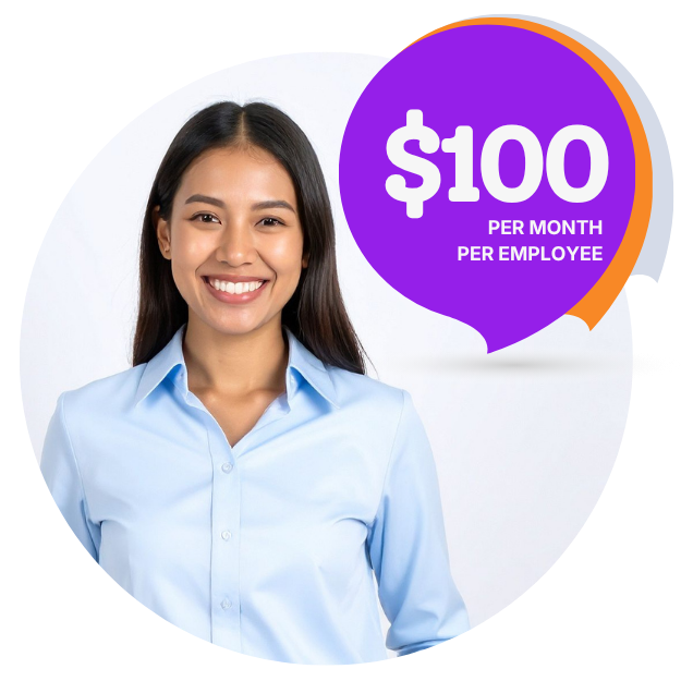 100 usd per month per employee